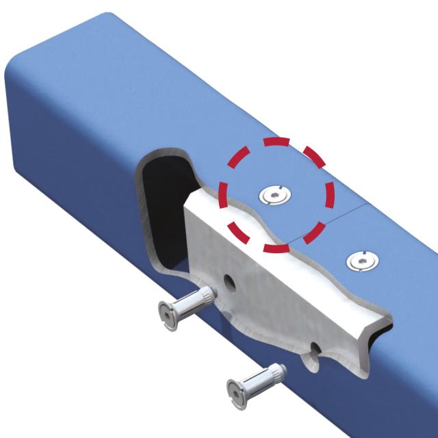 Lindapter Hollo-Bolt HBFF-3, M12x100 flush fit, elförzinkad