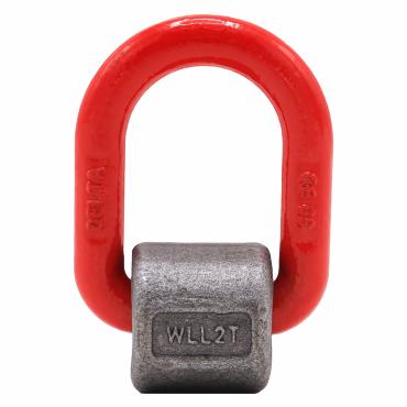 Lyftpunkt för svets med fjäder, 20 kN, rödmålad