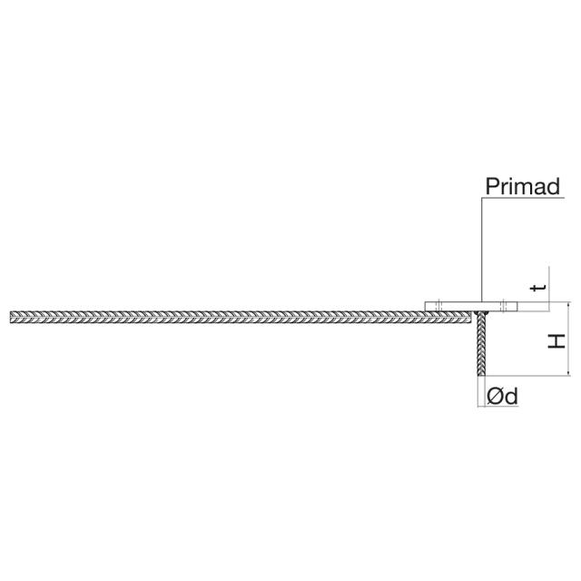 Svetsplåt FPL-2, 100x150x10, primad